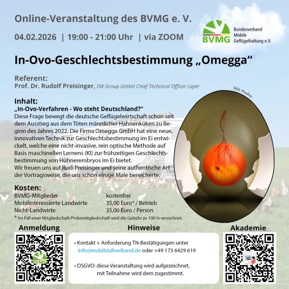 In Ovo Geschlechtsbestimmung Omegga