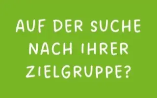 Werbekachel Zielgruppen